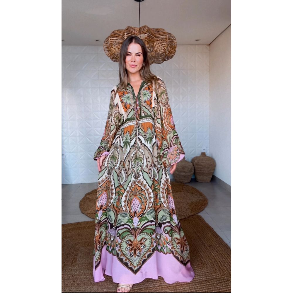 Vestido Longo Odara Estampado