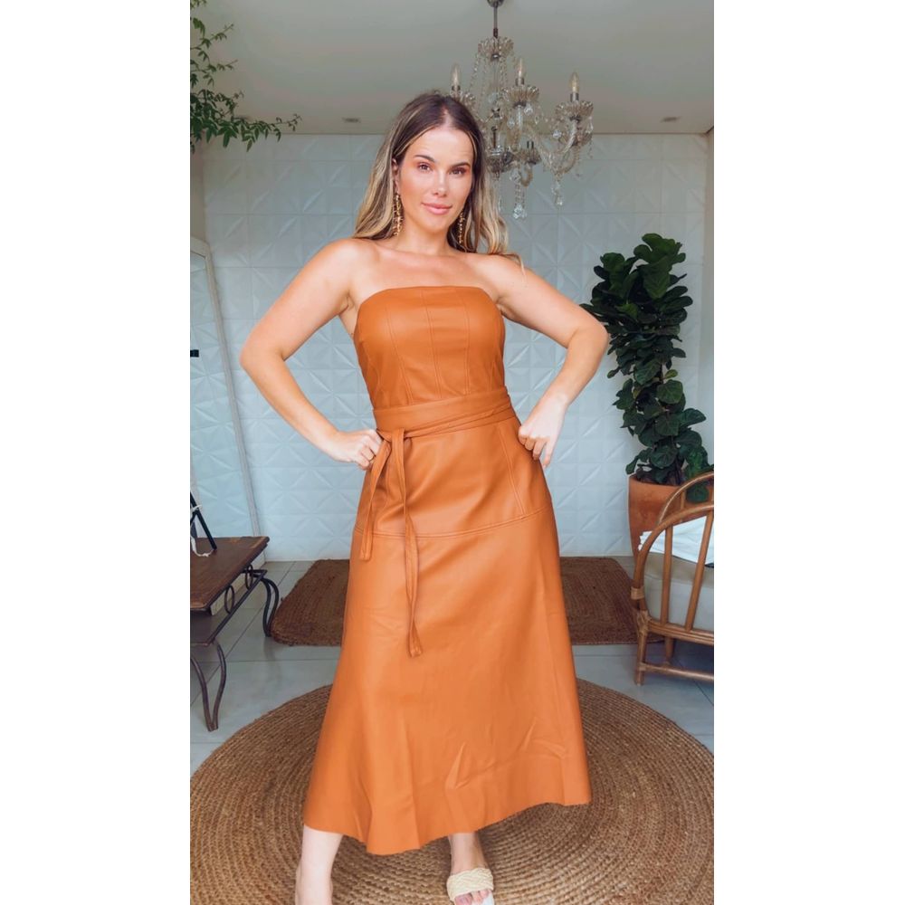 Vestido Alice Tomara Que Caia Caramelo