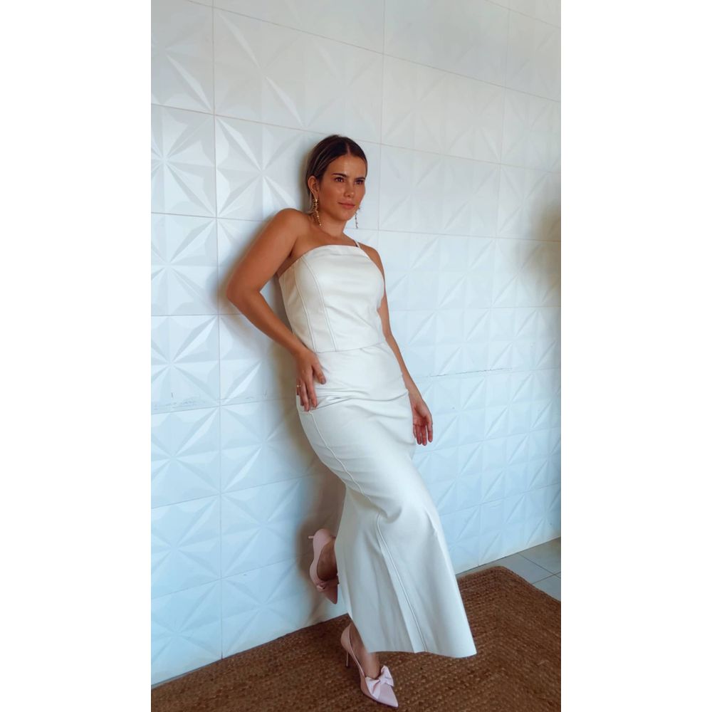 Saia Lápis Alice Off White