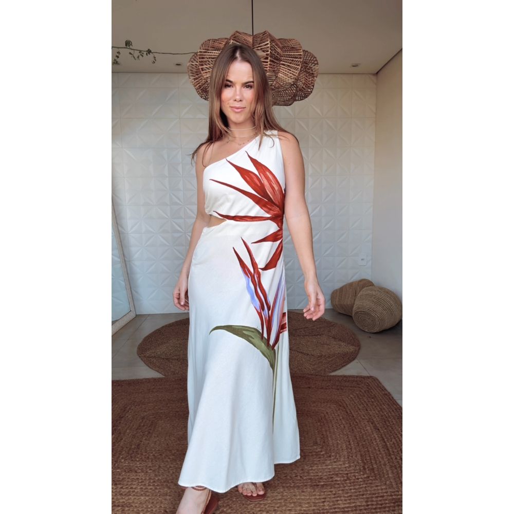 Vestido Maxi Estrelicia Estampado