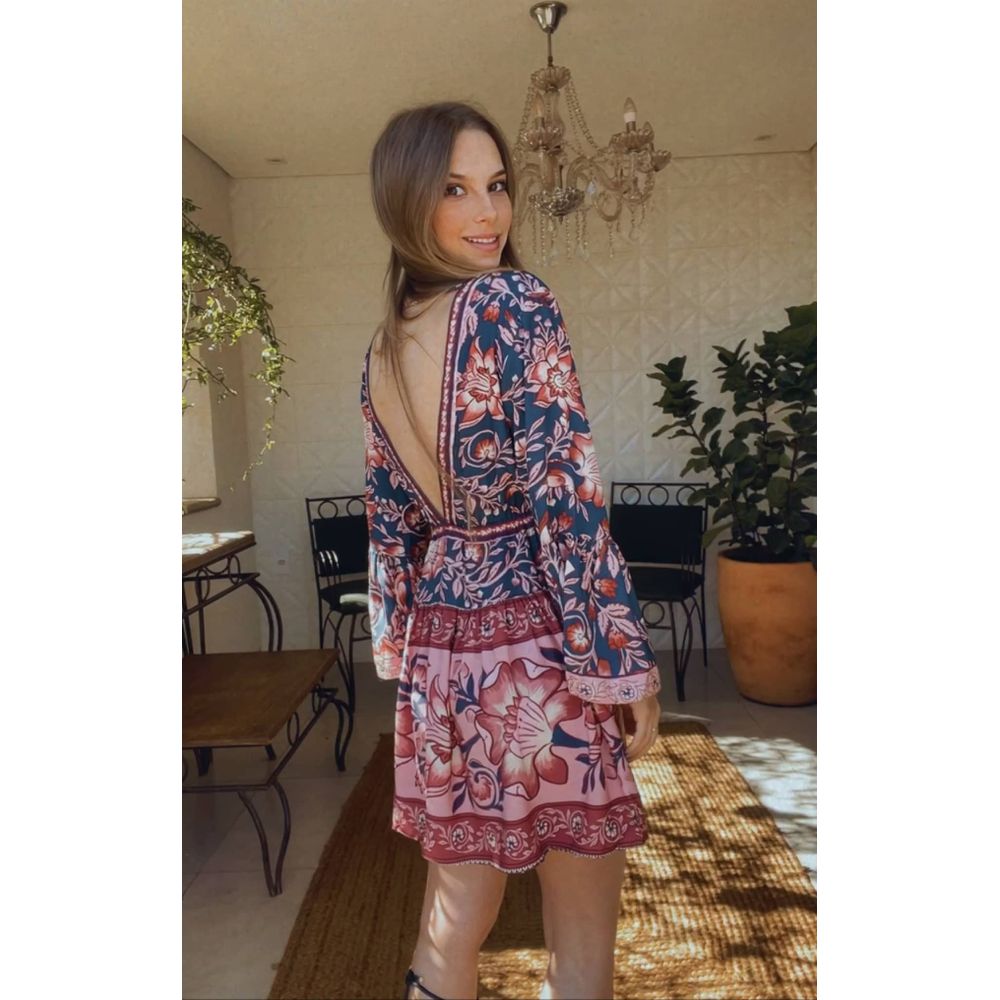 Vestido boho farm clearance