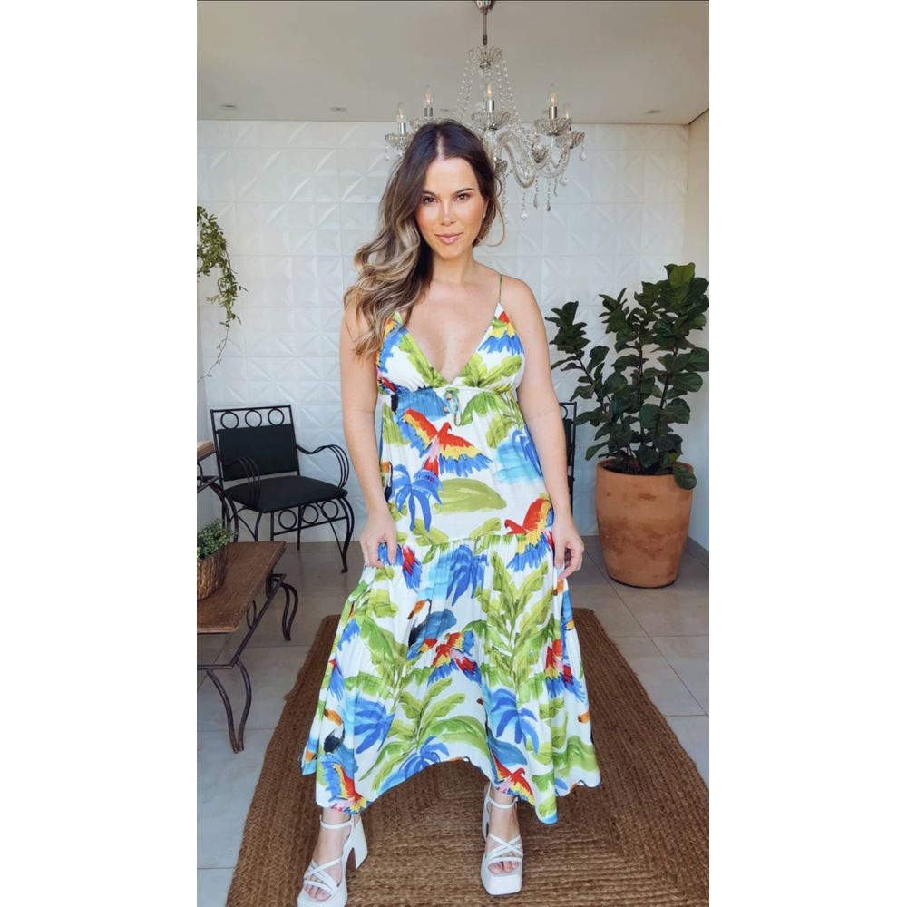 Vestido maxi clearance floral frescor