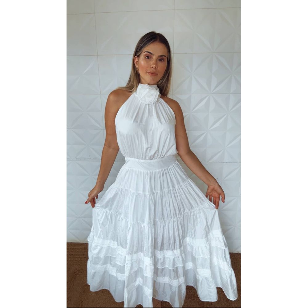 Vestido Mary Flor Off White