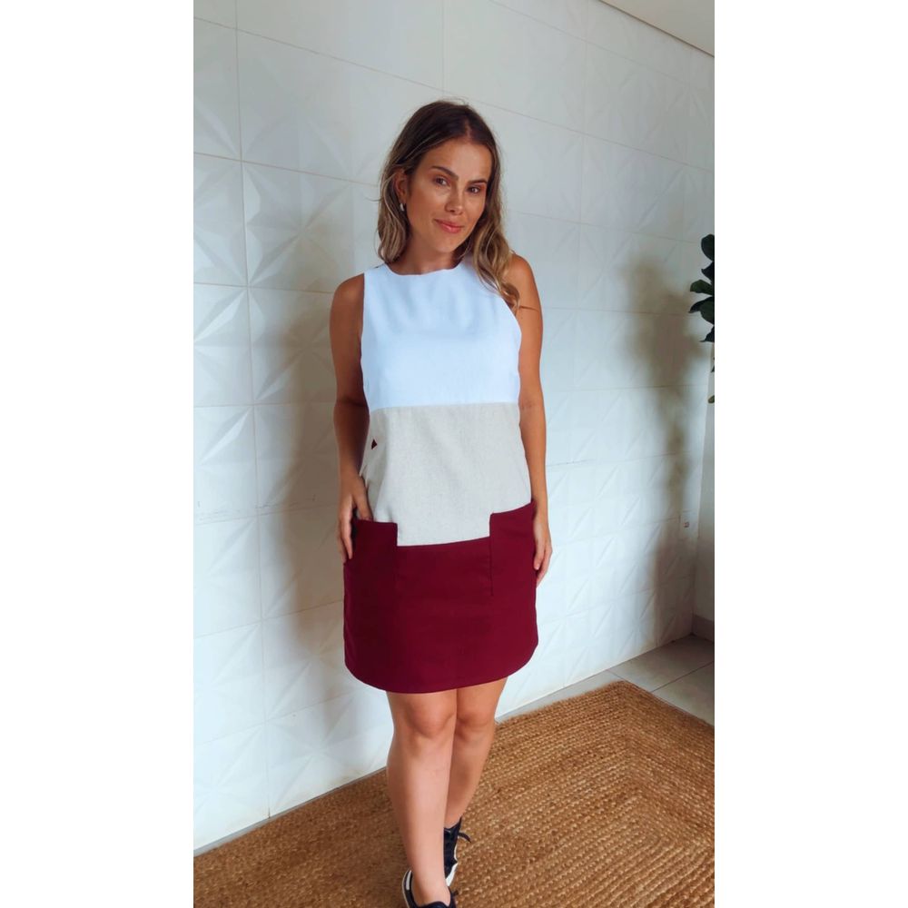 Vestido Curto Lena Vinho