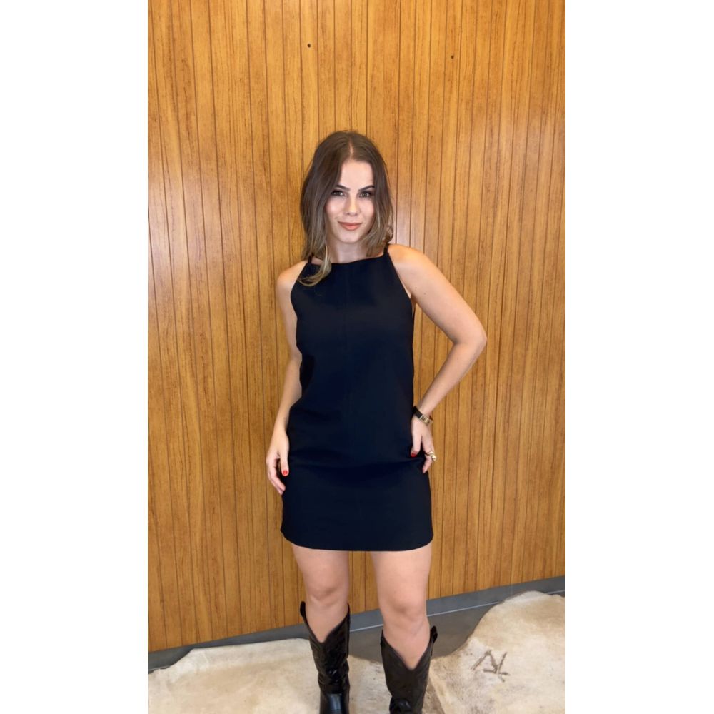 Vestido Curto Alessandra Preto