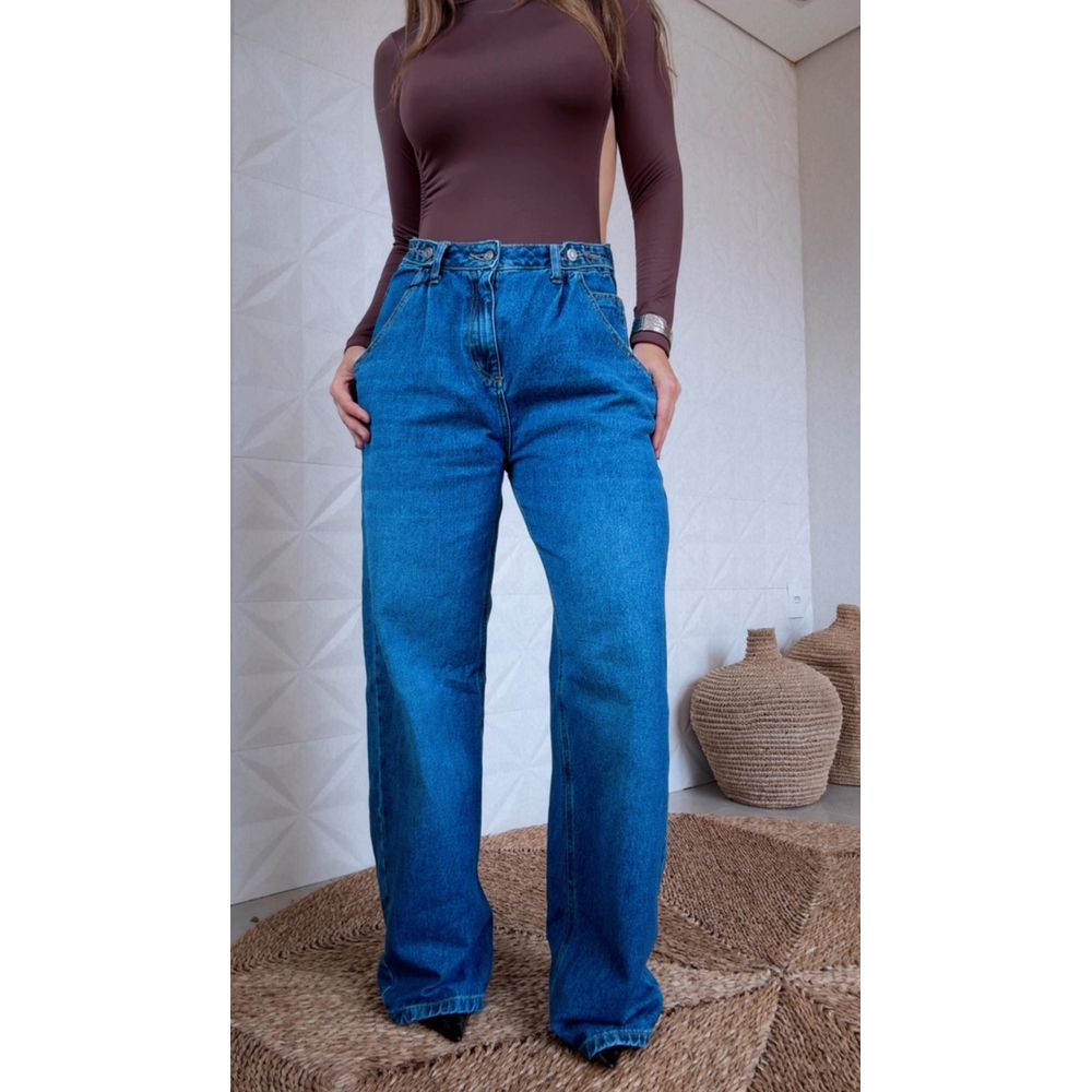 Calça Wide Leg Jeans