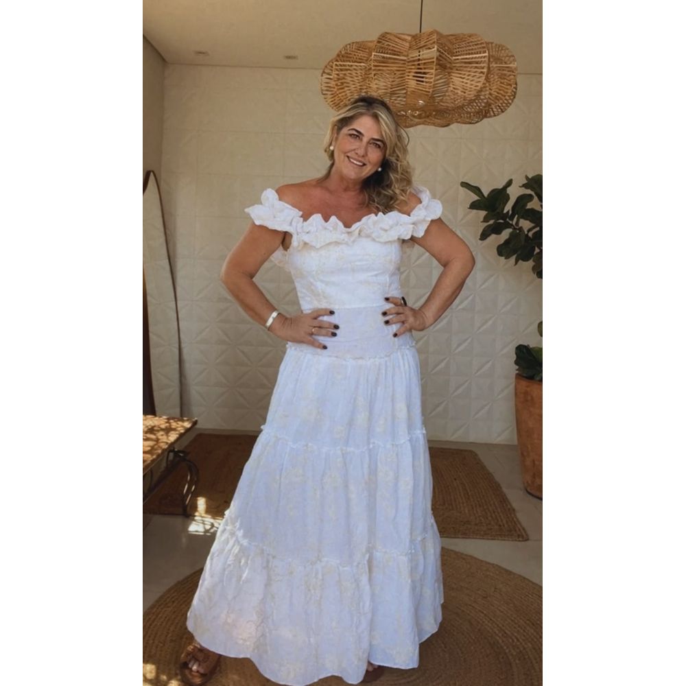 Vestido Camila Chiclé Off White