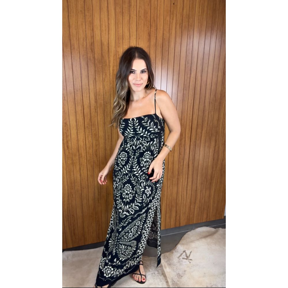 Vestido Cropped Localizado Borbolina 