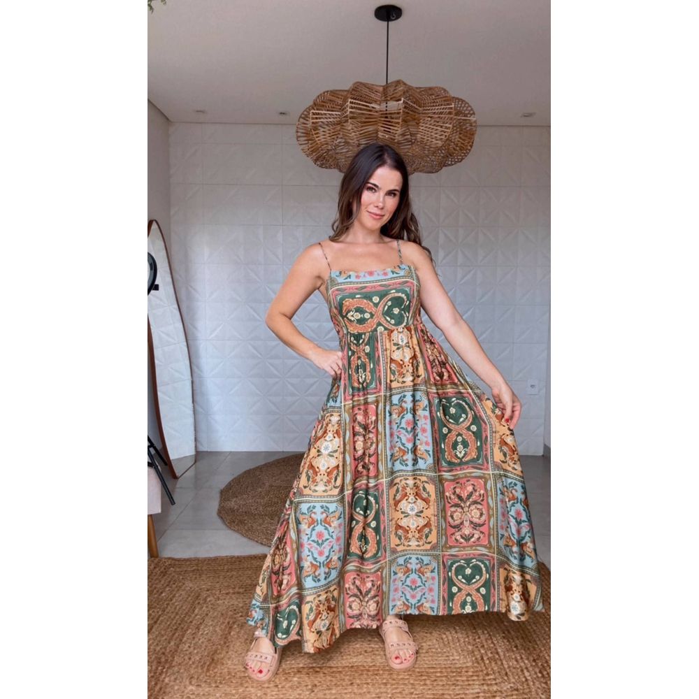 Vestido Cropped Naipe Animal Estampado