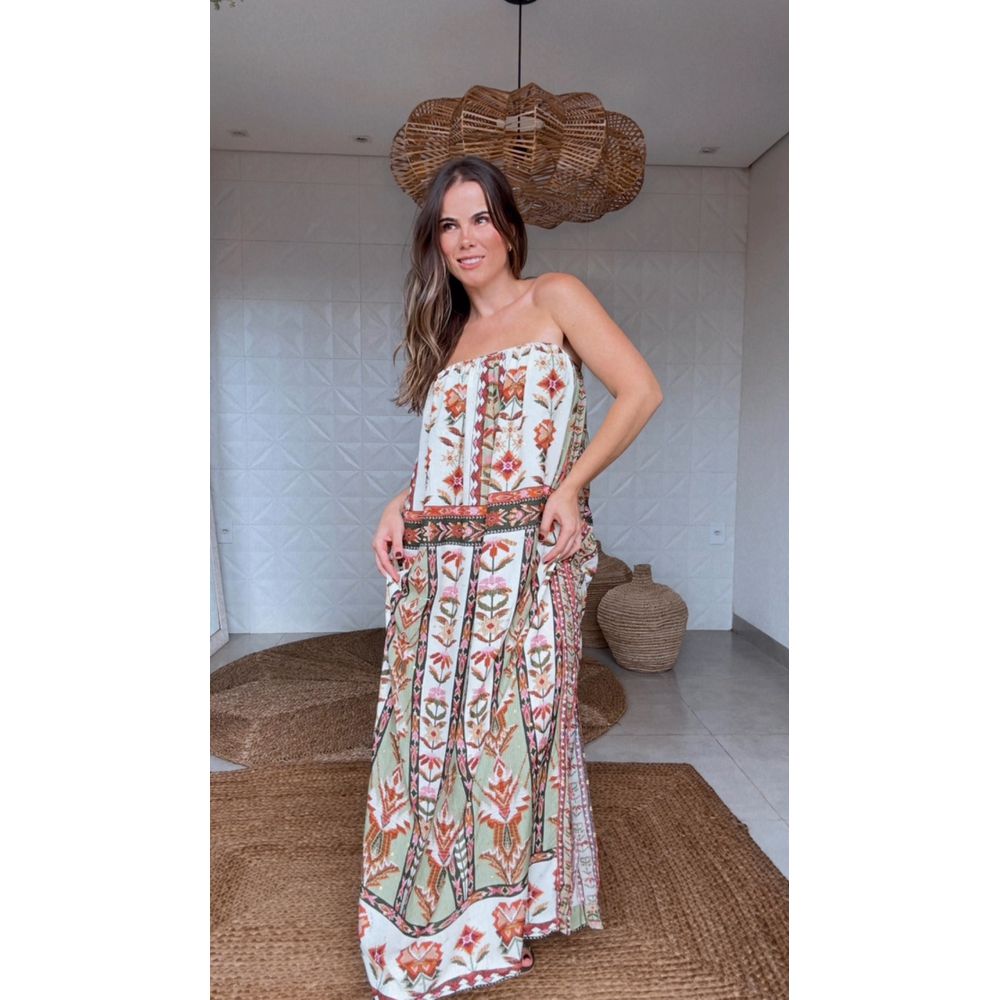 Vestido Tapete Decorado Estampado