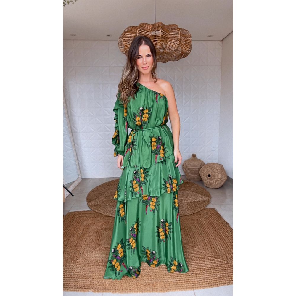 Vestido Longo Rio Maracana Estampado