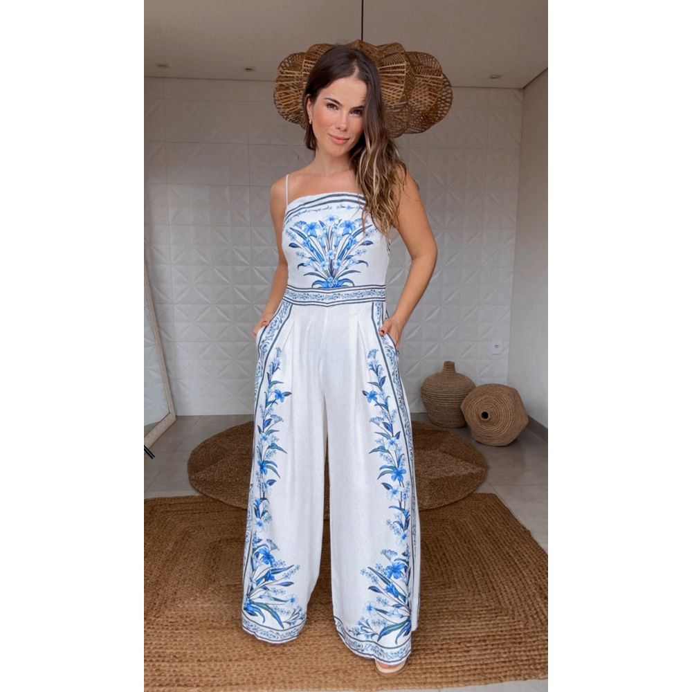 Macacão Pantalona Antônia Estampado