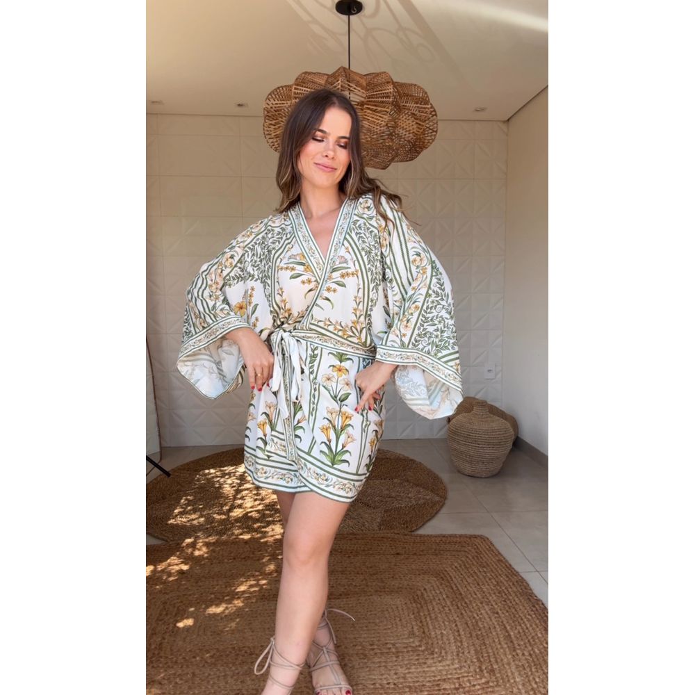 Vestido Curto Antônia Estampado