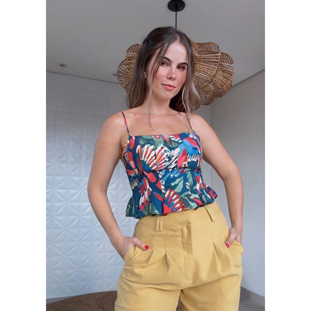Blusa Voo Dos Pássaros Estampado