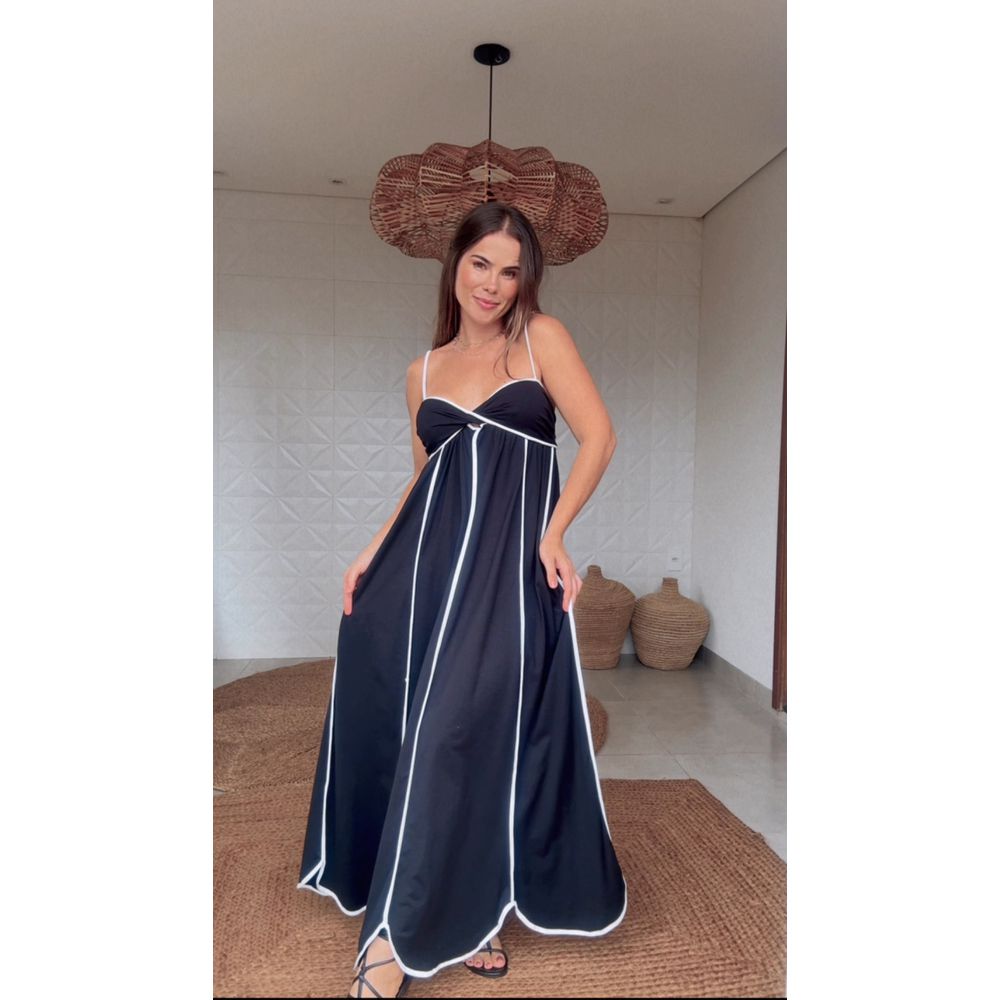 Vestido Cropped Com Viés Estampado