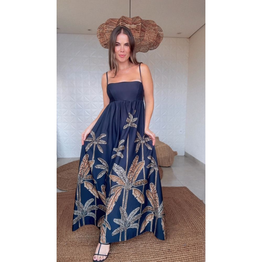 Vestido Cropped Talamanca Estampado