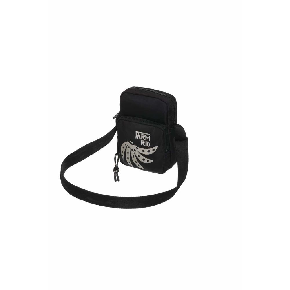 Bolsa Da Gema Gráfico Tropical Preto