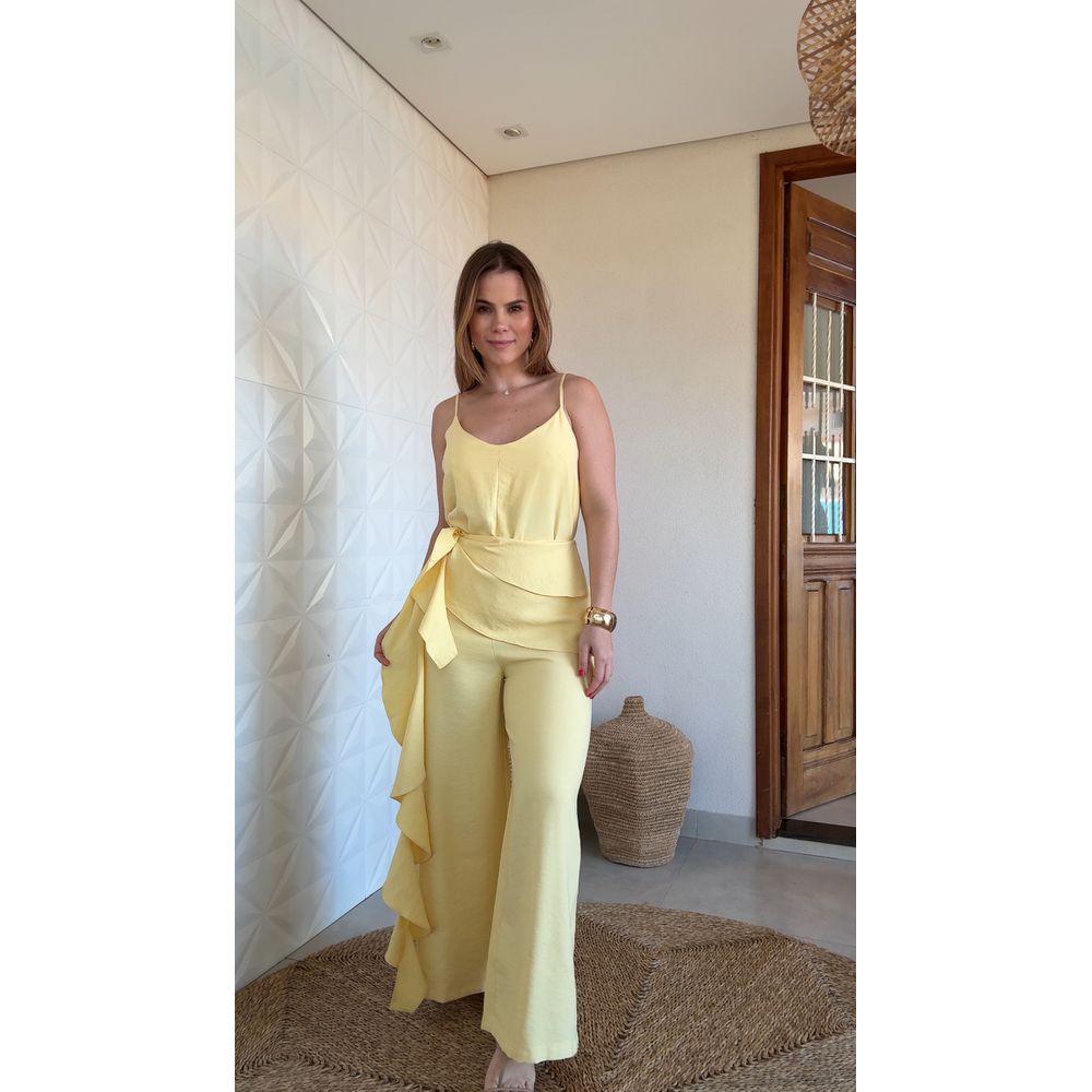 Macacão Celine Amarelo Mantega