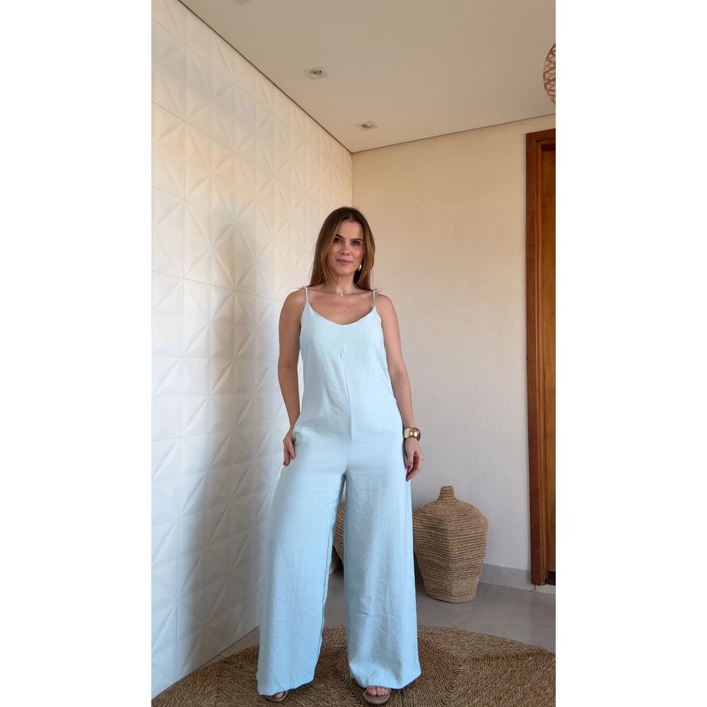 Macacão Celine Azul Claro