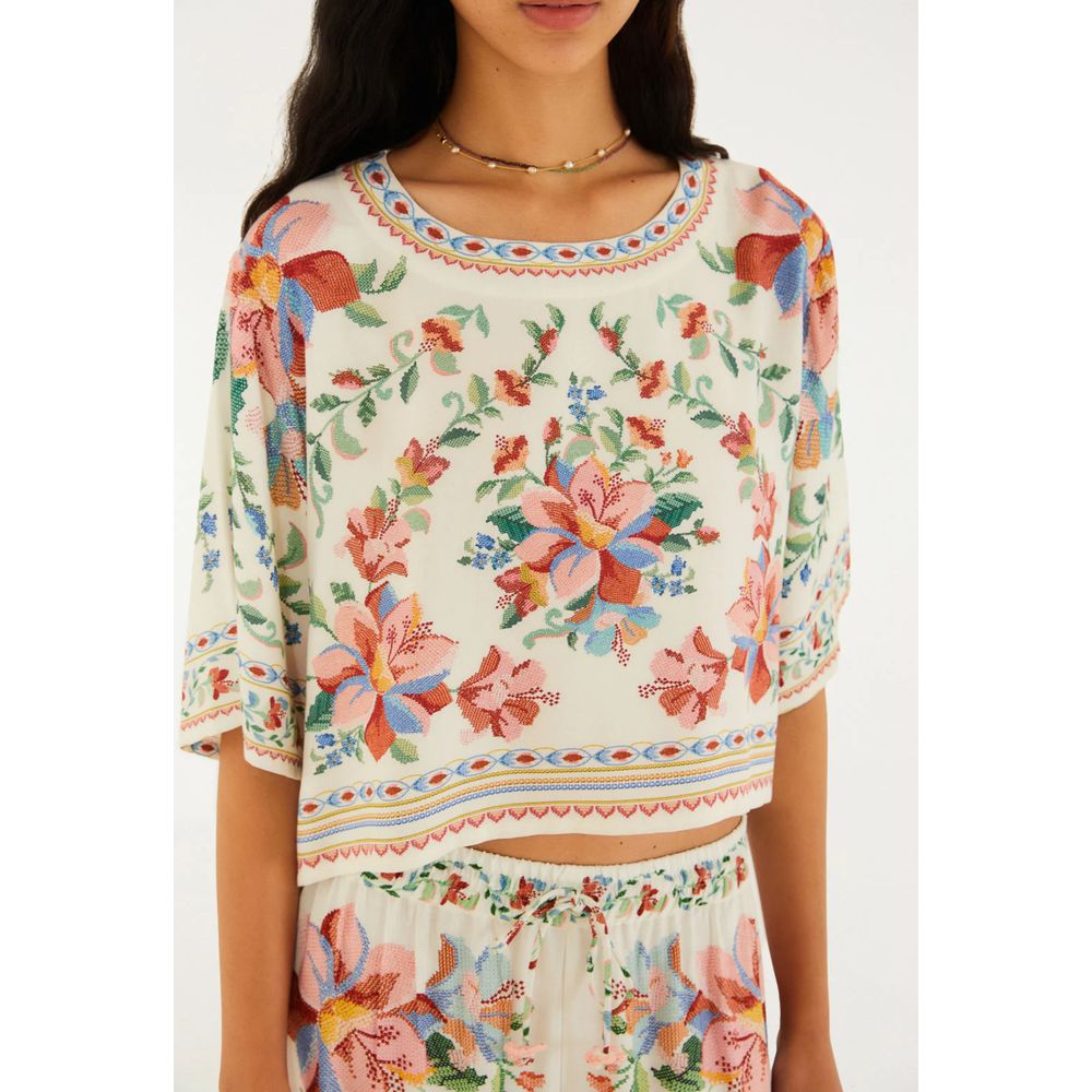 Tshirt Cropped Brisa Serena Estampado