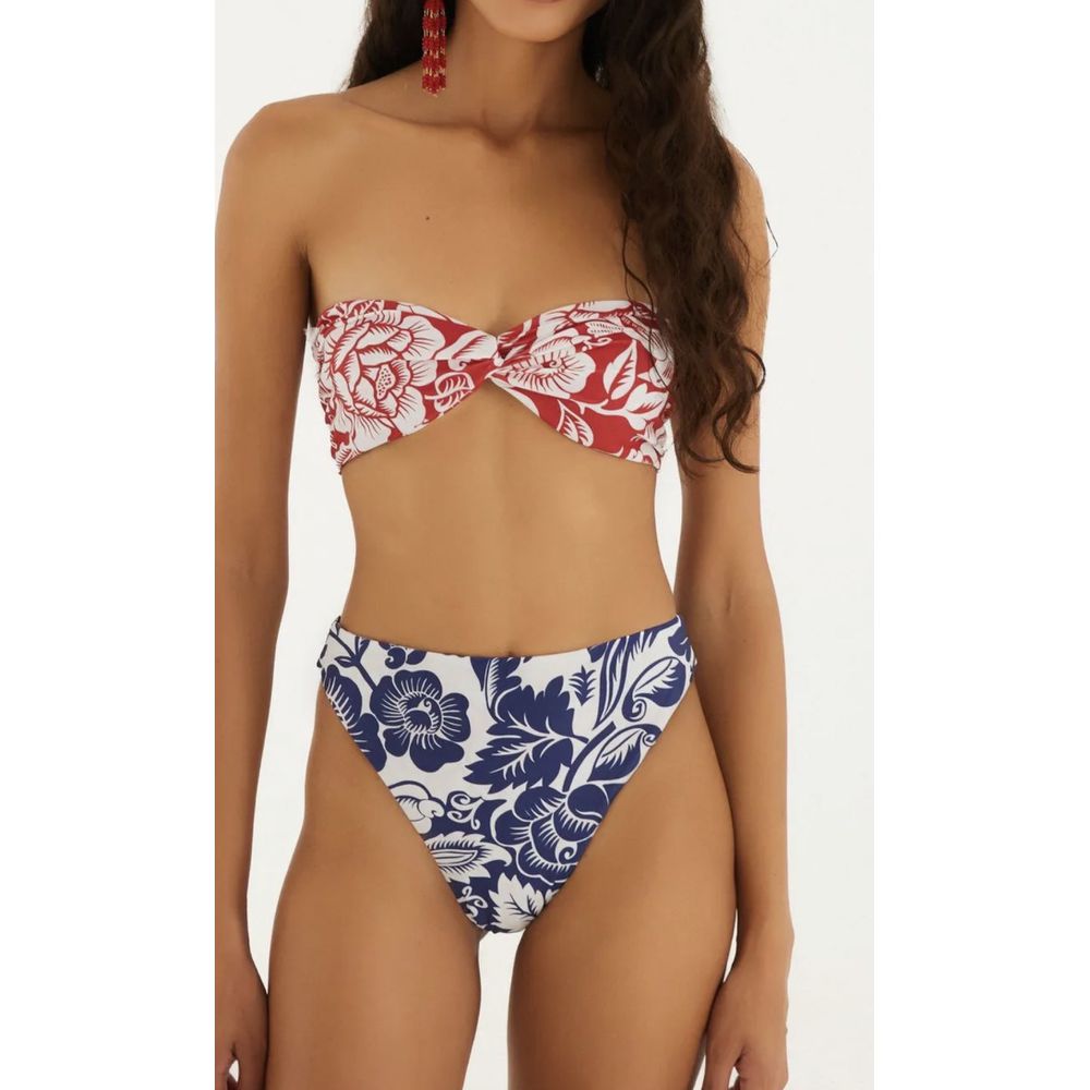 Biquini Double Noite De Passaros Estampado