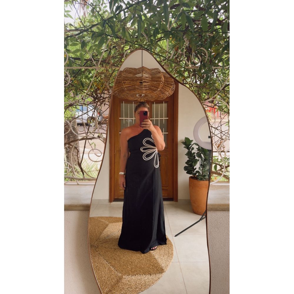 Vestido Longo Sabrina Preto