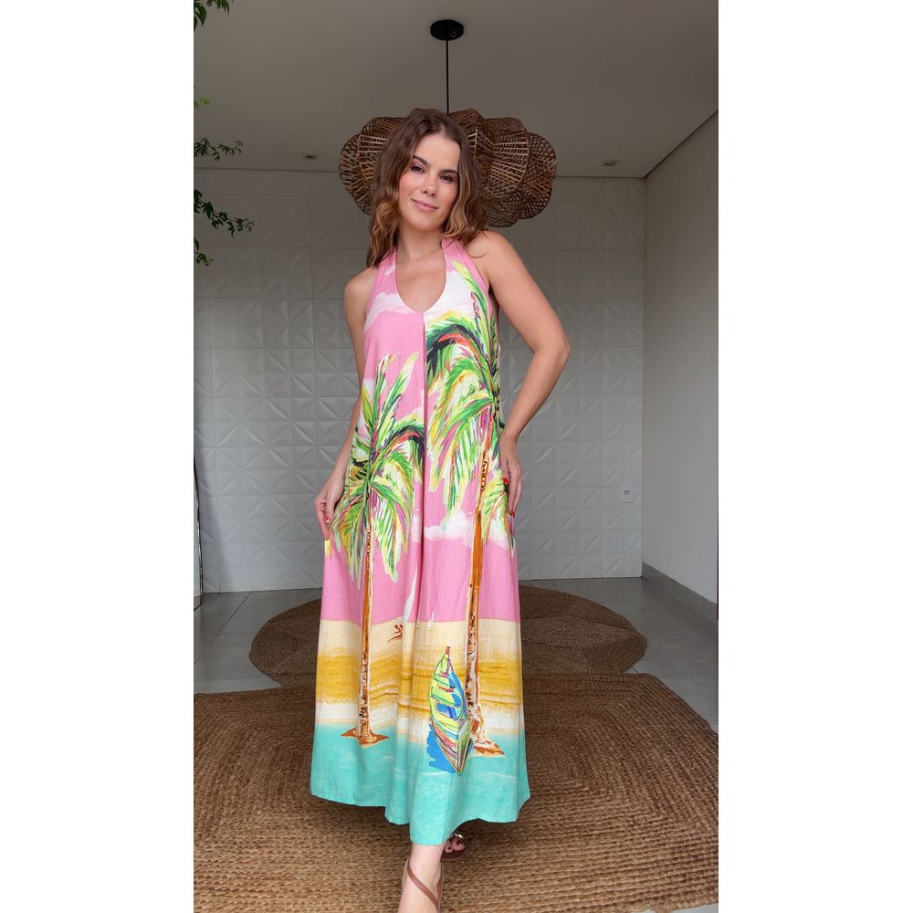 Macacão Coqueirão Estampado