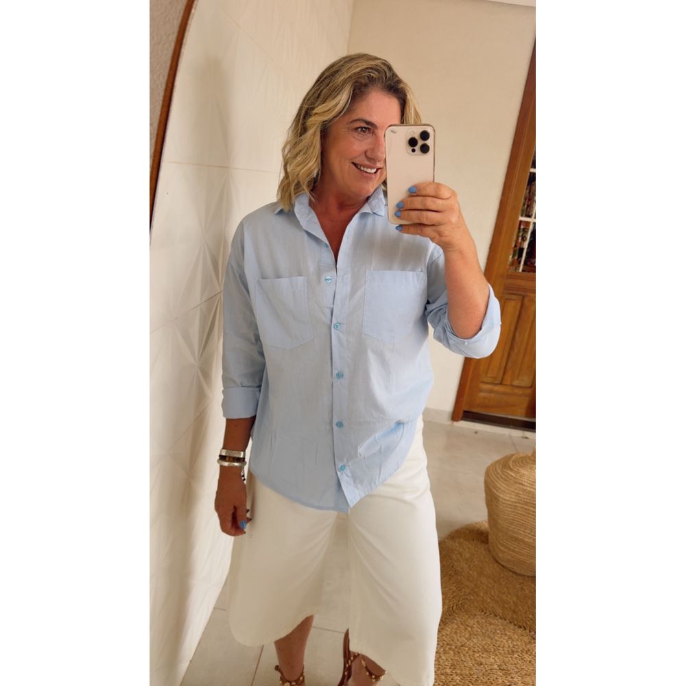 Camisa Penelope Azul Claro