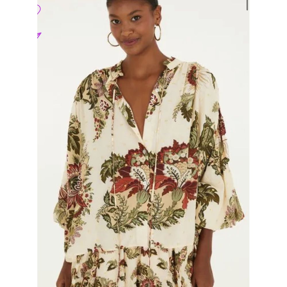 Bata Floral Raiana Estampado