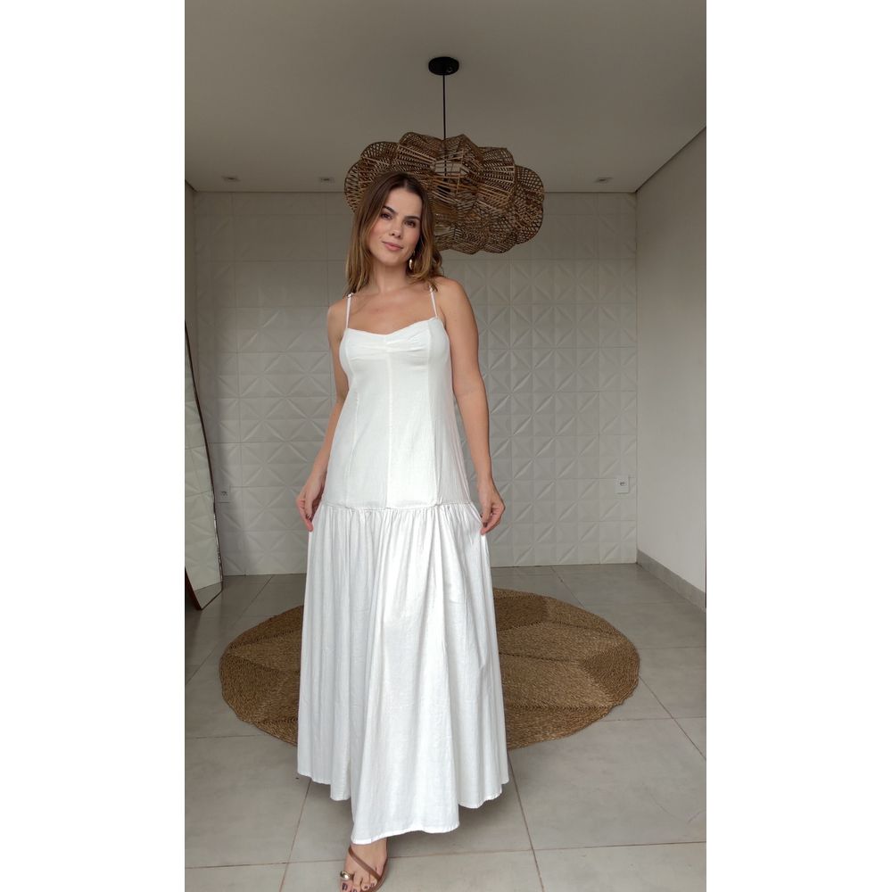 Vestido Alcinhas Off White