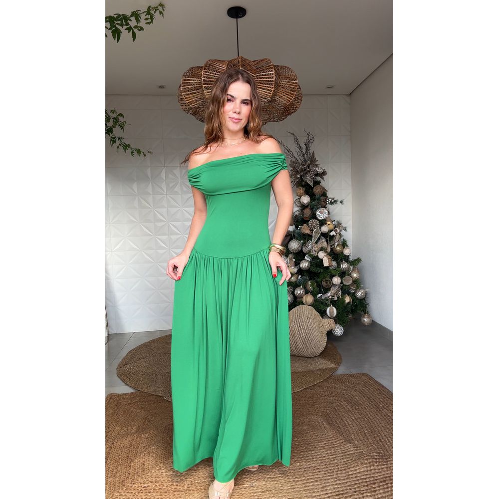 Vestido Longo Nina Verde