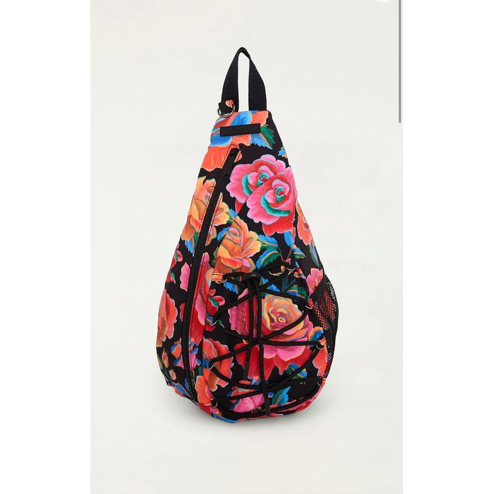 Mochila Rolezin Rosas Pintadas Estampado