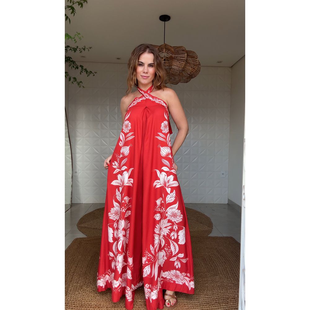 Macacão Pantalona Domitilia Estampado