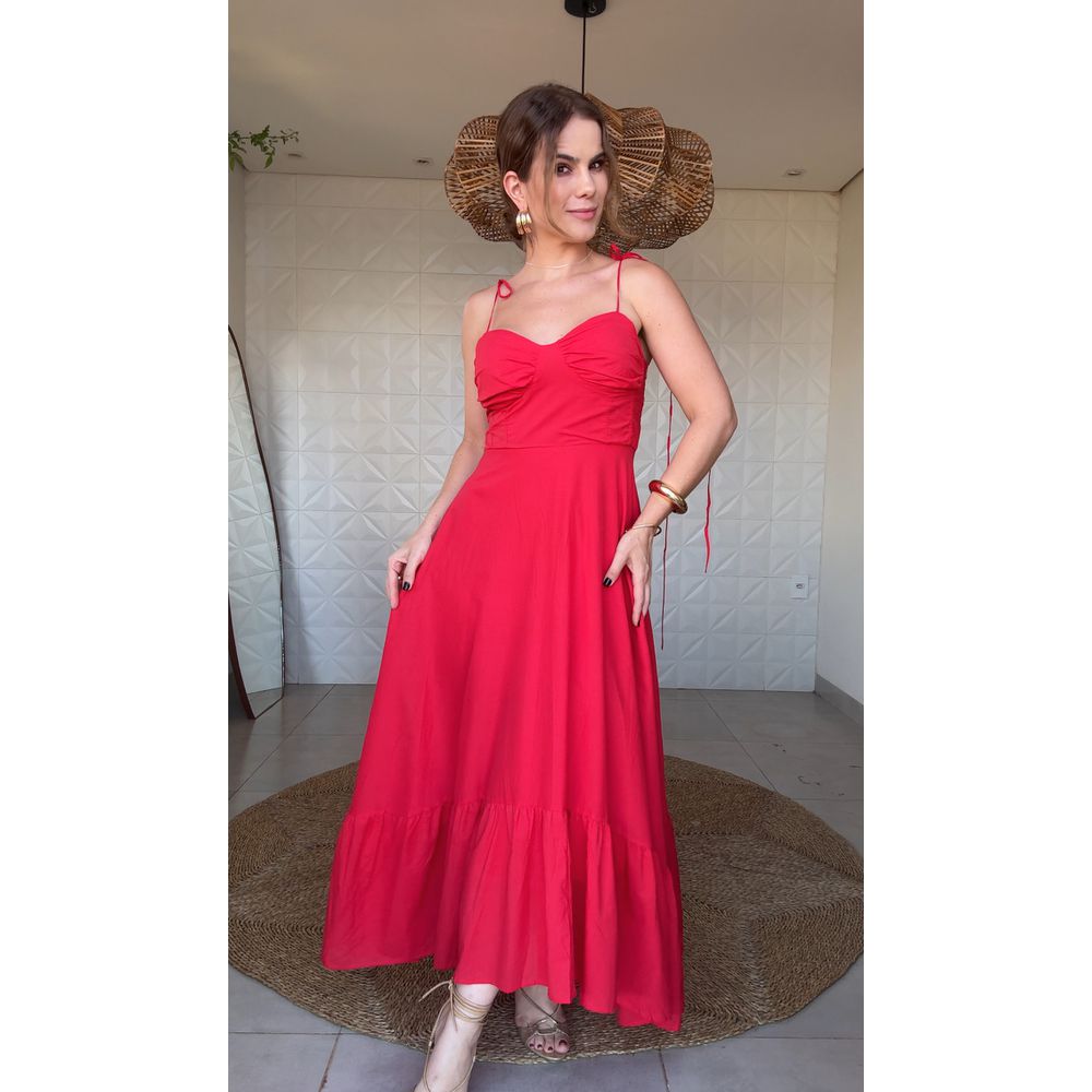 Vestido Longo Vivian Vermelha