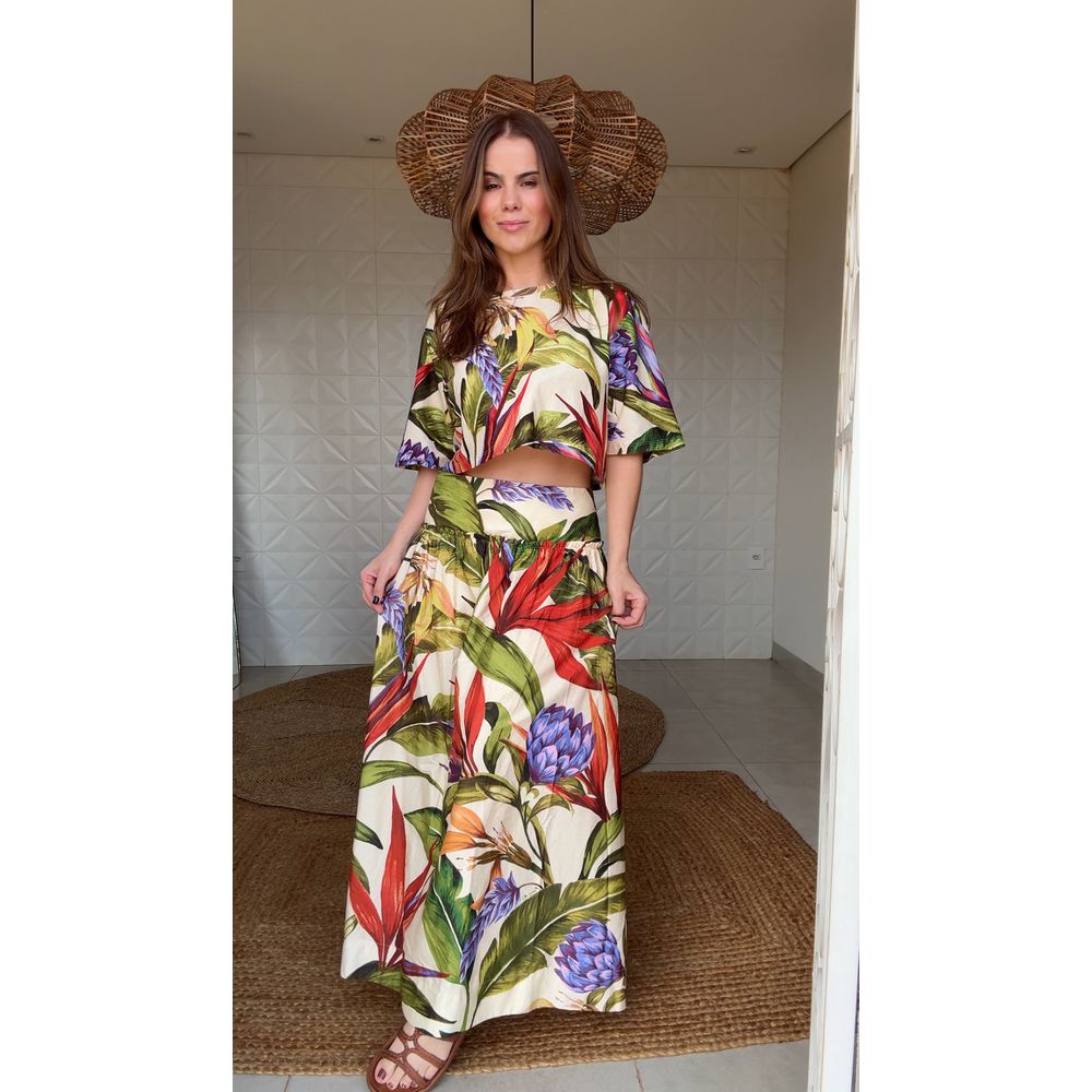 Saia Florarte Estampado