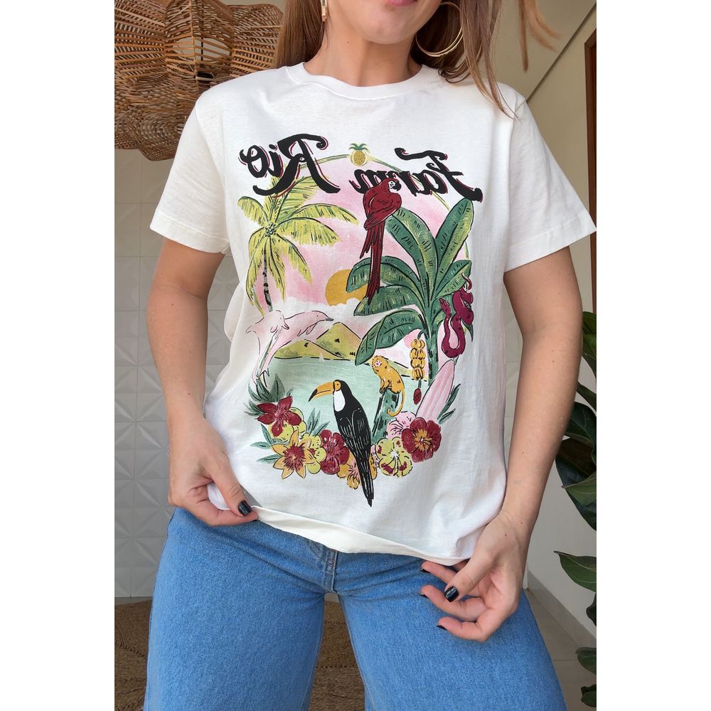 Tshirt Fit Portal Tropical Estampado
