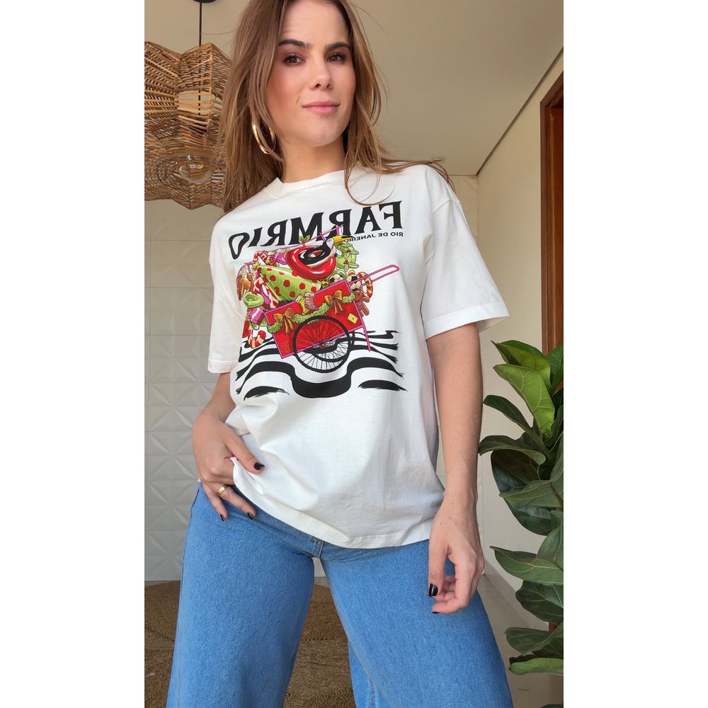 Tshirt Média Papai Noel Da Praia Estampado