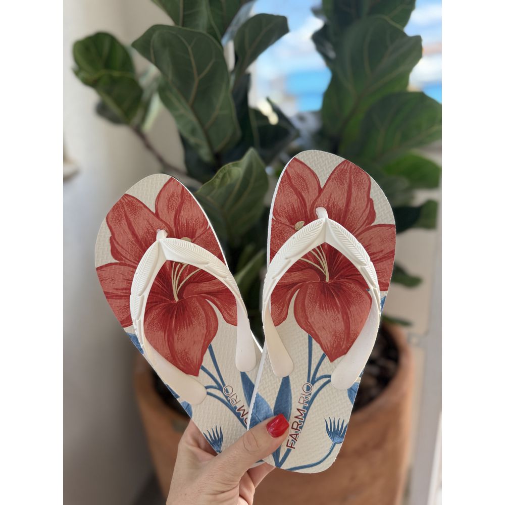 Chinelo Maxi Flor Off White