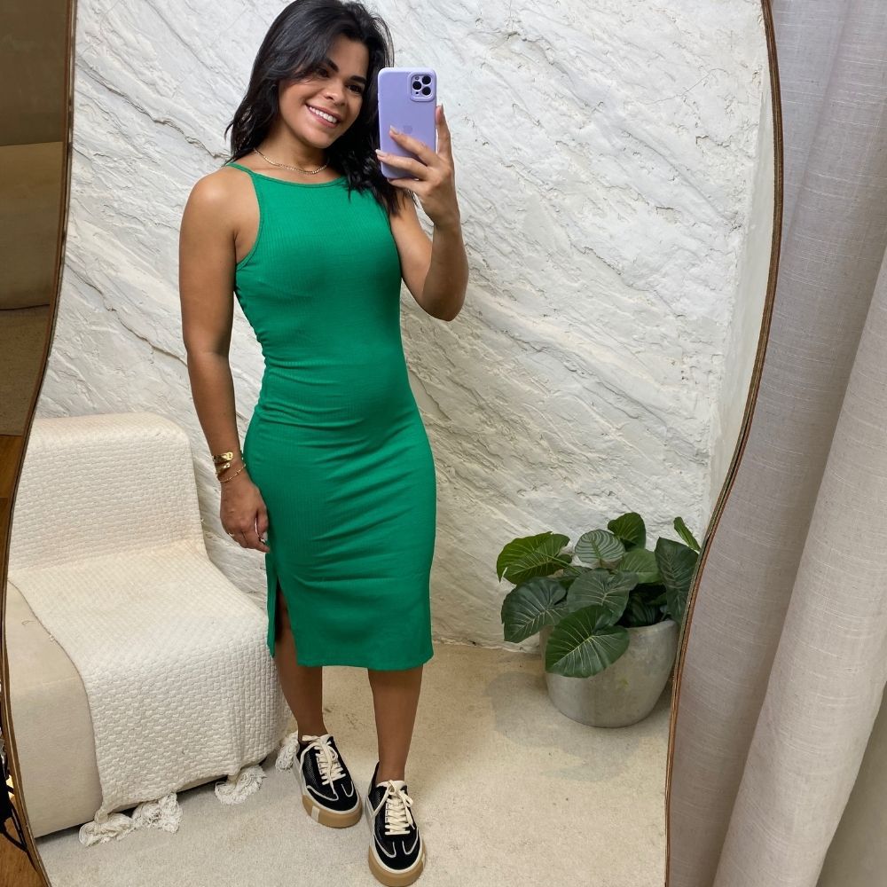 Vestido costa nua verde - Maranata Moda Feminina