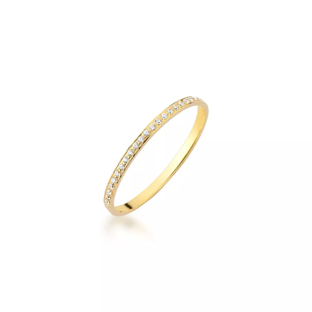 Anel Aparador Carina Em Ouro 18k