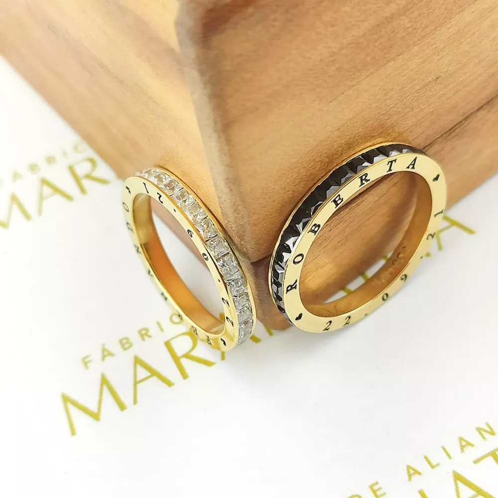 Alianças Em Ouro 18k Panamá 3.5mm Polida Reta