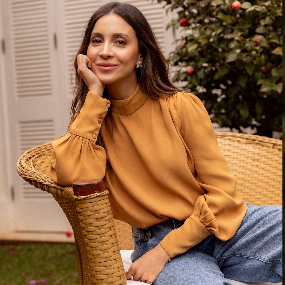 Camisa Odete- Caramelo - MATIBRAND