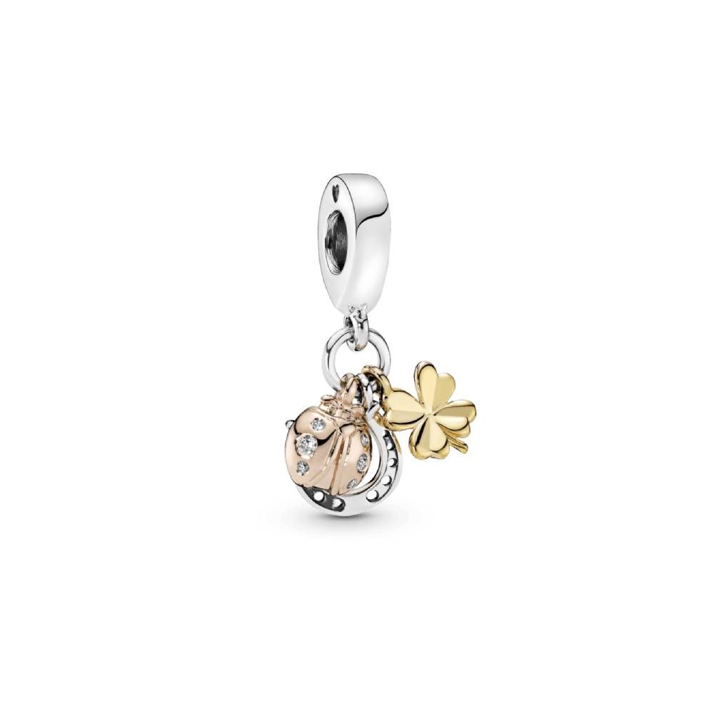 Charm Pandora Pendente Trio Da Sorte Rose