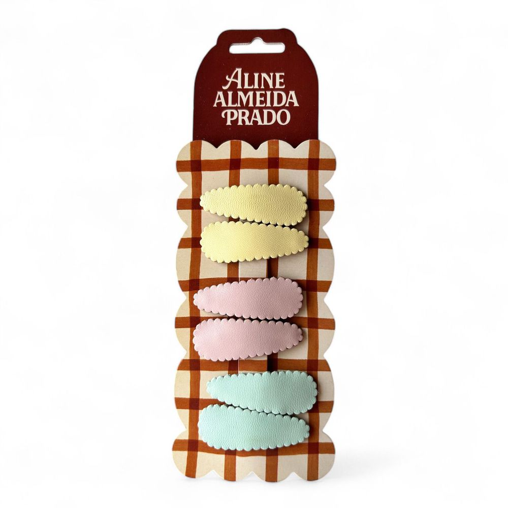 Presilhas Tic Tac Couro M - Candy Colors - Mistik Beauty Cosmetics