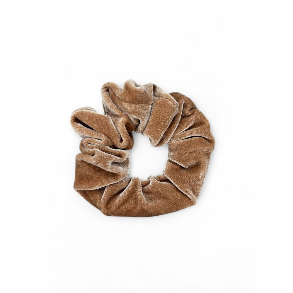 Scrunchie Veludo c/ Zíper Caramelo - Mistik Beauty Cosmetics