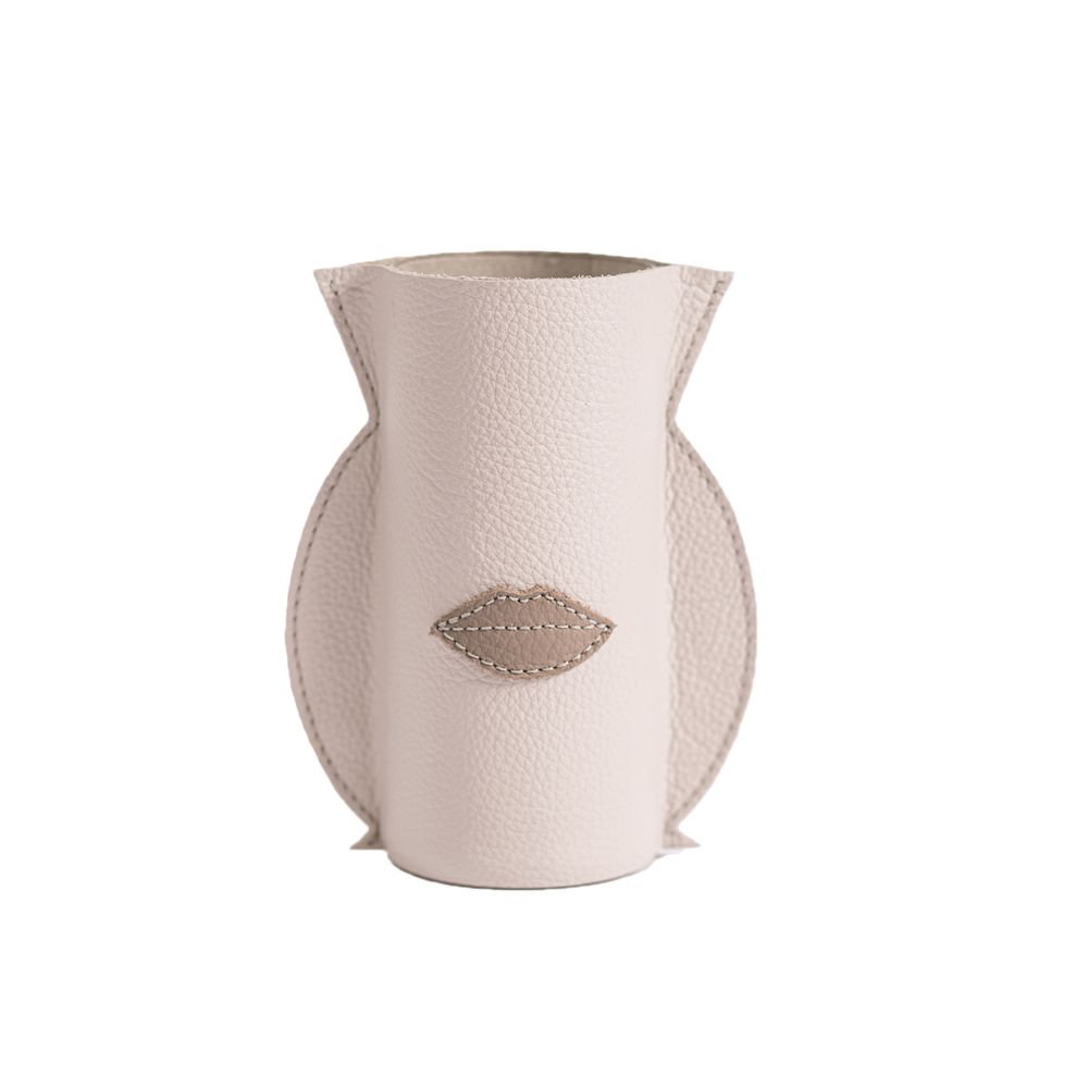 Porta Pincel Kiss - Gelo/Fendi - Mistik Beauty Cosmetics