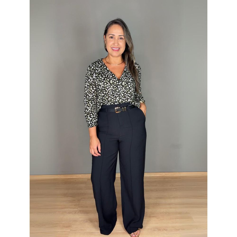 Calça Pantalona Com Pregas Marant REF:XB11840