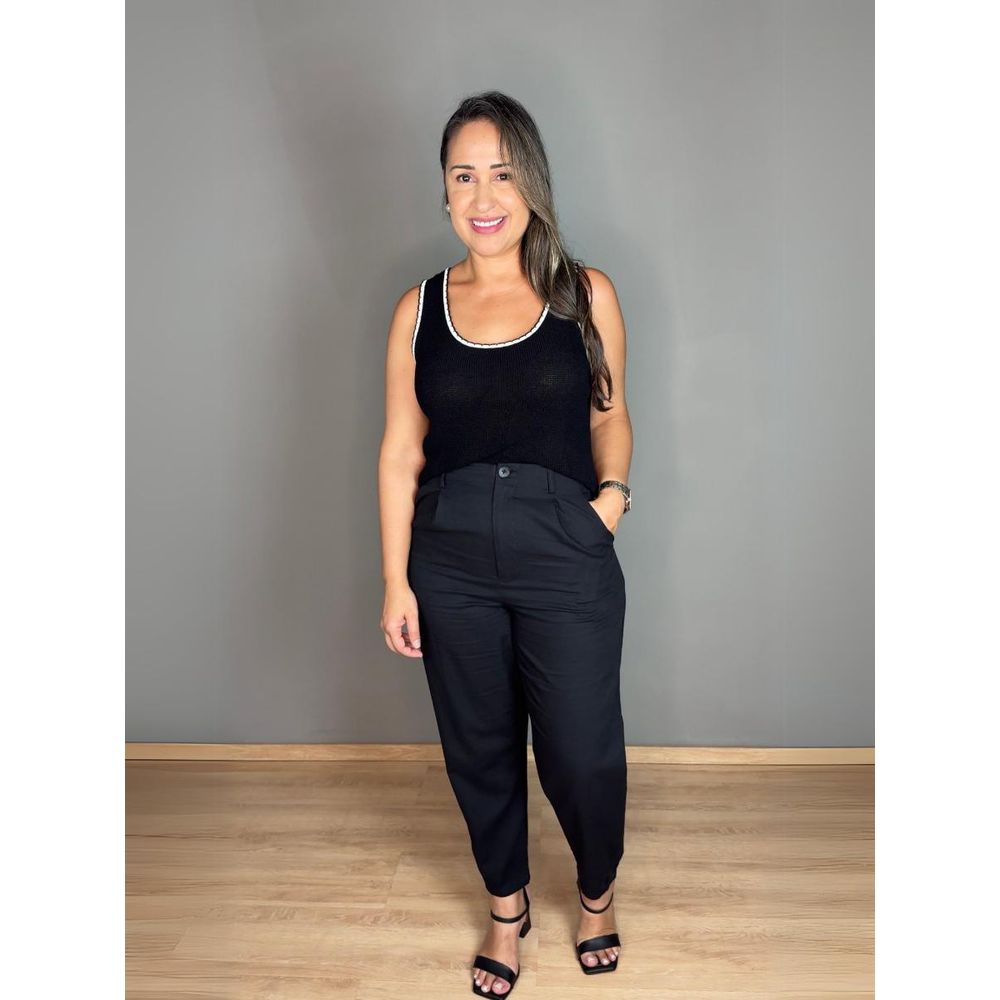 Blusa Regata Fio Com Viés REF:LB0303