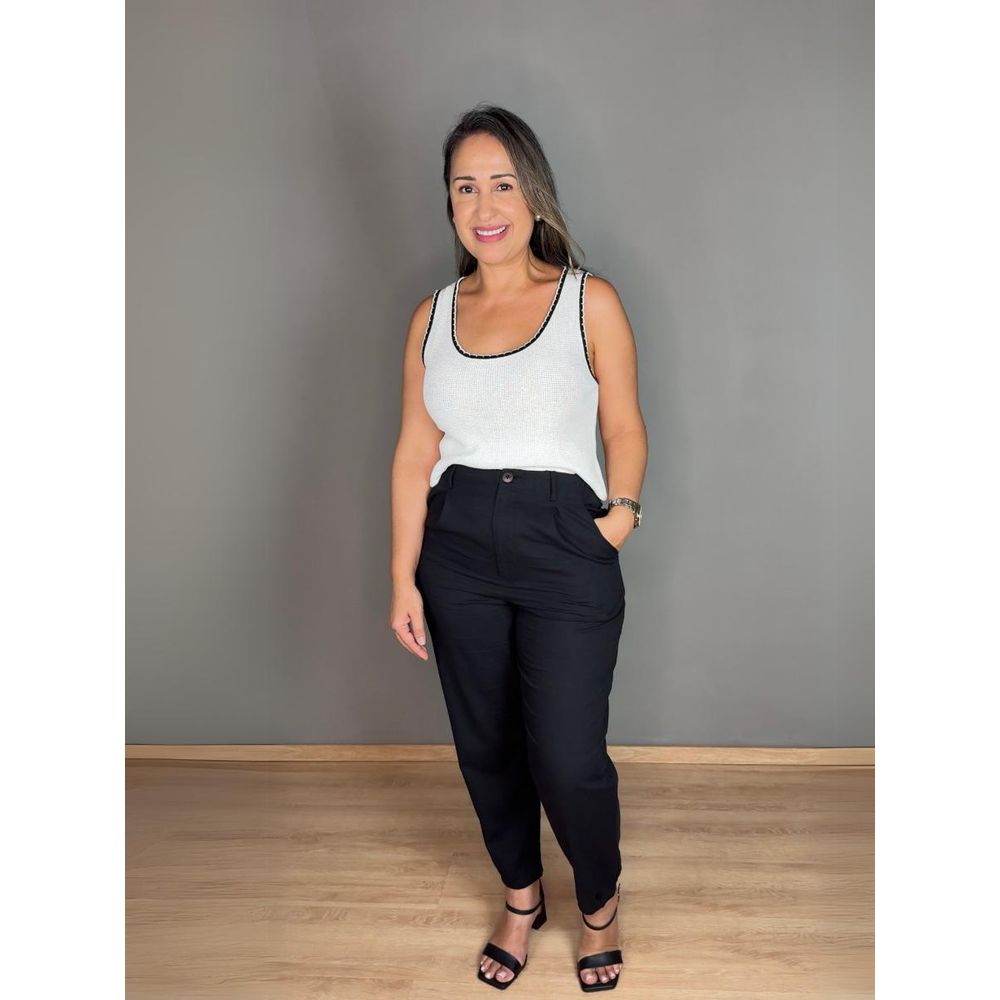 Blusa Regata Fio Com Viés REF:LB0303
