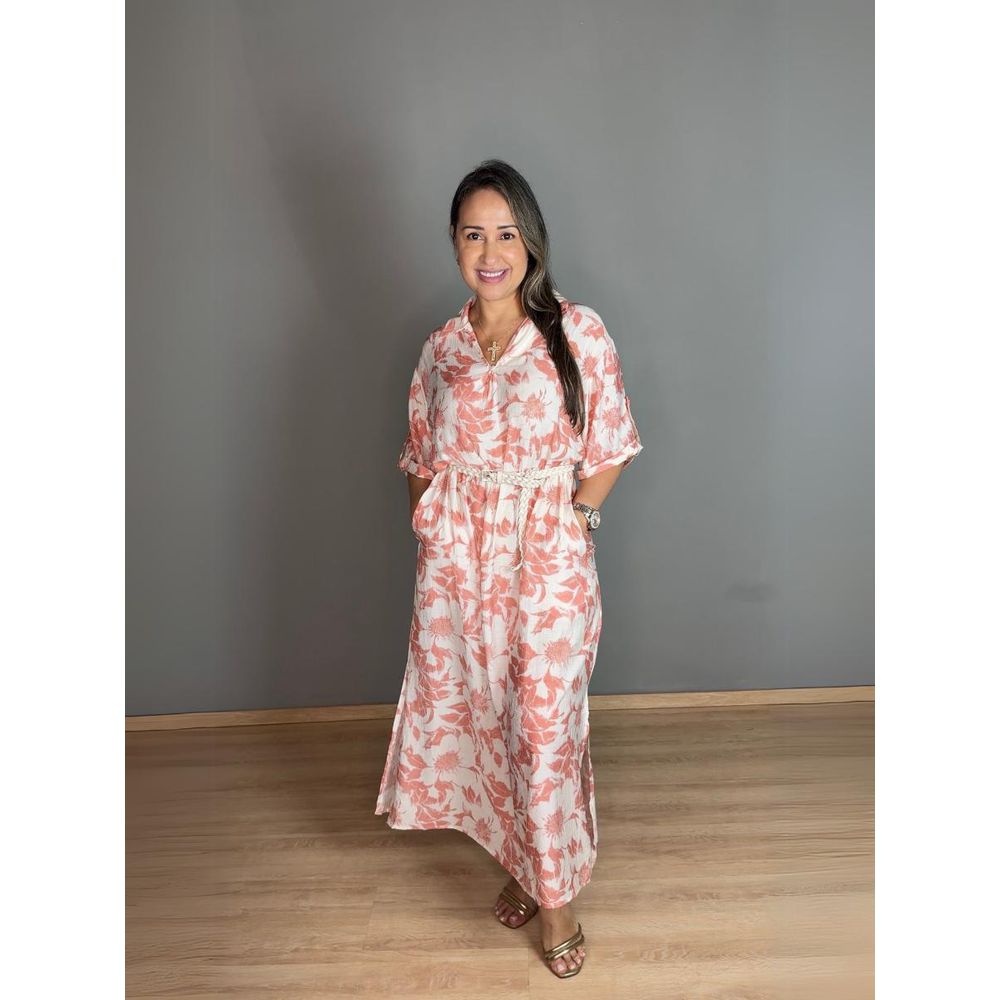 Vestido Max Com Fenda REF:MK2603